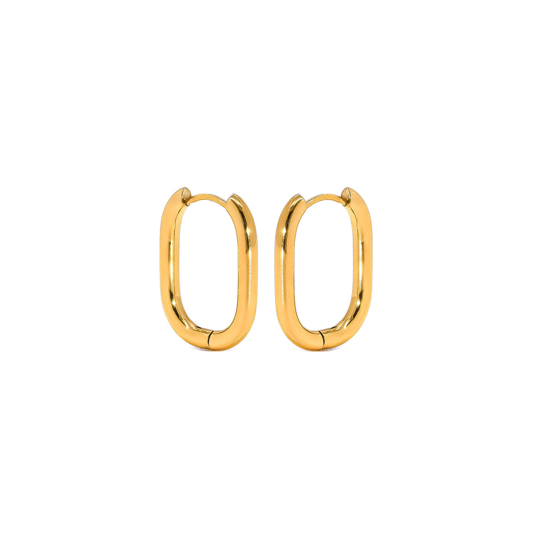 Genuine Hoop Earrings in Gold