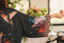 Load image into Gallery viewer, Flight of Fancy Opera Duster Bamboo Kimono Robe Hummingbird
