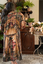 Load image into Gallery viewer, Courage Dear Heart Boho Kimono Duster Robe with Sacred Heart
