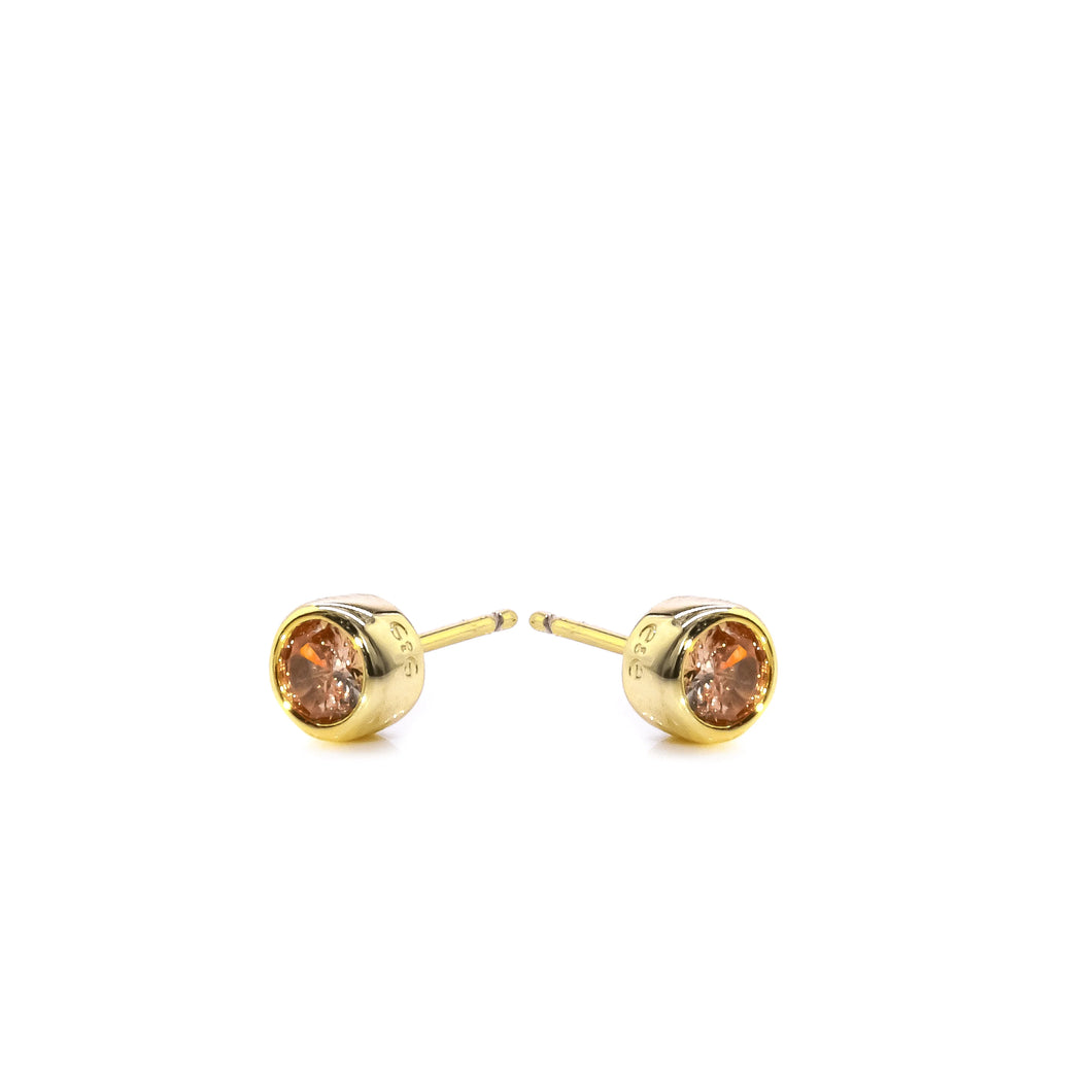 Luna Stud Earrings Gold