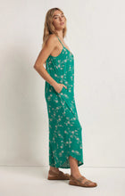 Load image into Gallery viewer, Tropical Teal Flared Jumpsuit
