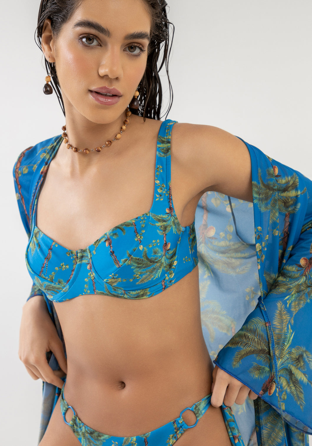 Azul Tropical Bikini Top