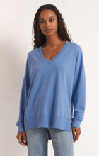 Load image into Gallery viewer, The Modern V-Neck Weekender - Isle Blue
