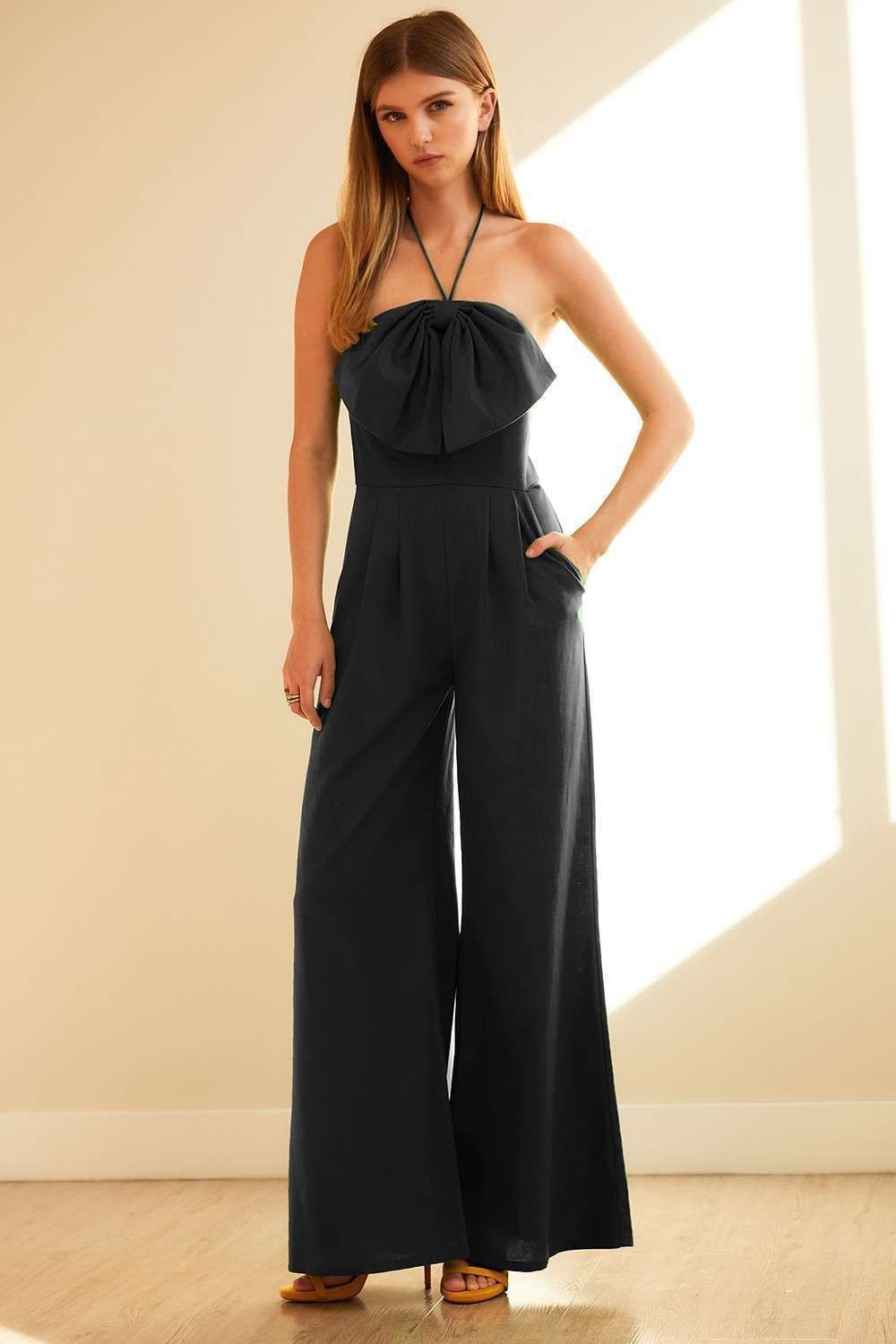 Bowtiful Linen Jumpsuit