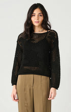 Load image into Gallery viewer, Flower Me Crochet Top Black
