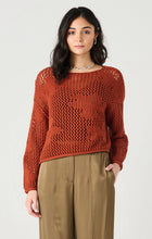 Load image into Gallery viewer, Flower Me Crochet Top Burnt Orange
